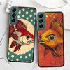 Pop Art Drawing Ideas Fish Phone Case For Samsung Galaxy S22 S25 Ultra S21 S10 Plus S26 Edge S20 S23 S24 FE Cover Silicone S