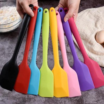 Büyük Entegre Silikon Spatula: Tereyağı, Çikolata, Krema Mikseri ve Kek Pişirme Aleti