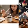Stainless Steel Soup Spoon With Long Handle For Coffee And Dessert Ideal For Home Kitchen