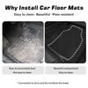 Wire Car Floor Mats Premium Quality Carpet Floor Mats for Cars Non Slip Universal Fit Automotive Floor Mats for Sedan SUV Truck