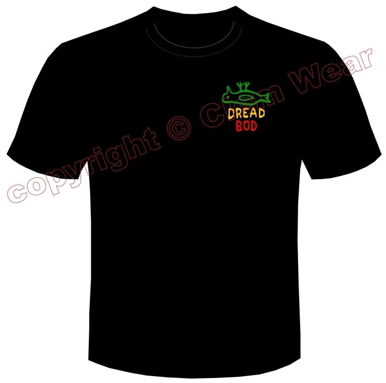 

Dread Bod BADGE tee t shirt DEAD Hull tshirt Rasta Clem Wear city reggae Pongo S