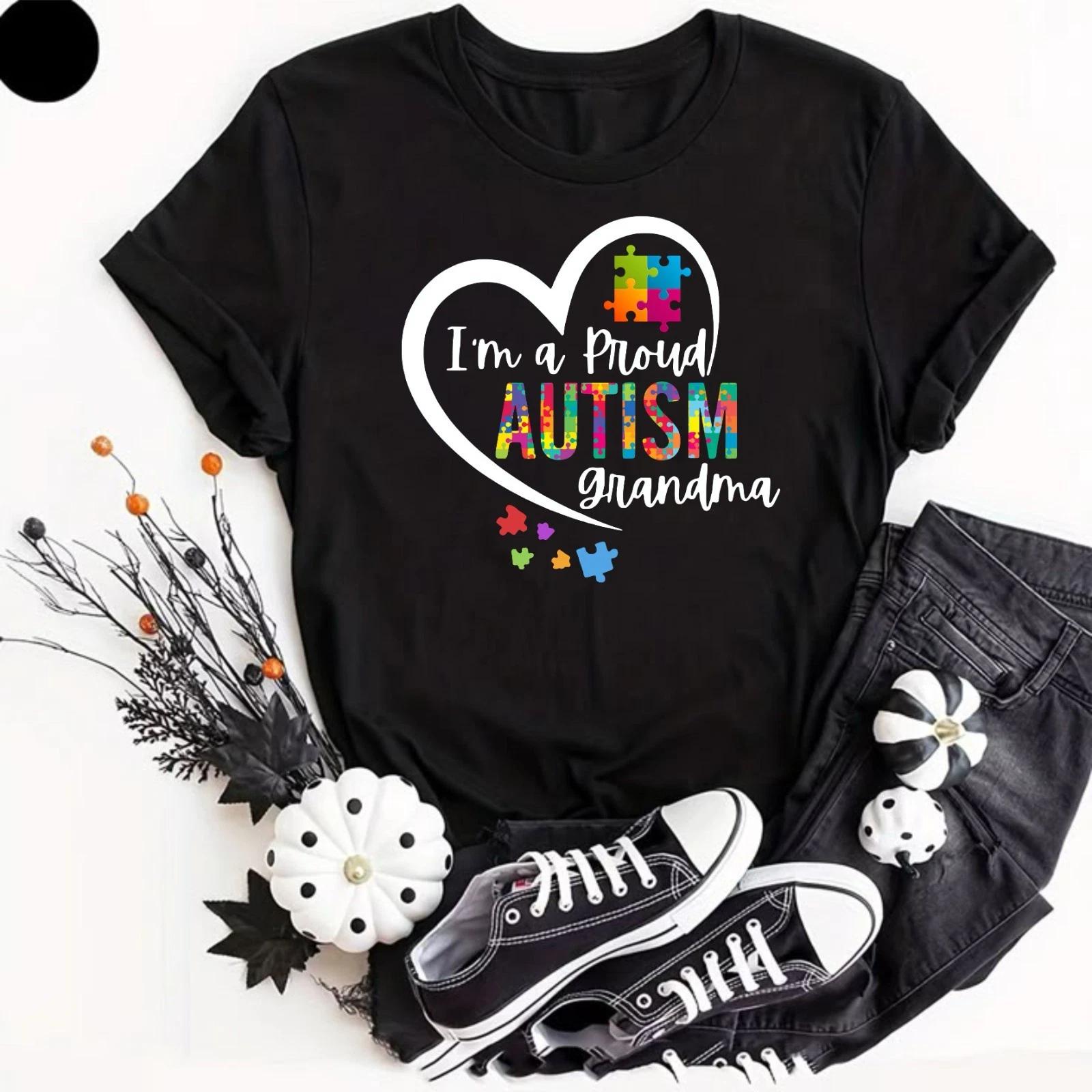 I m Proud Autism Awareness Mens Kids T- Shirt Autistic Boys Girls Unisex Gift Top 3XL