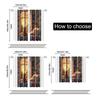 Set Of 2 Filtering Curtains Excluding Rods Non Movable Without Batteries Cute Cartoon Cat Use Bedrooms Living Rooms Curtain For Area Made Polyester