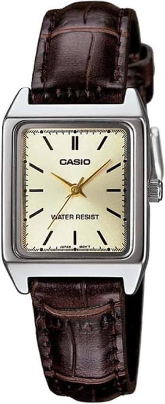 

[Casio] Женские кварцевые часы CASIO Standard LTP-V007L-9E Champagne Gold Brown Overseas Model [Товар]