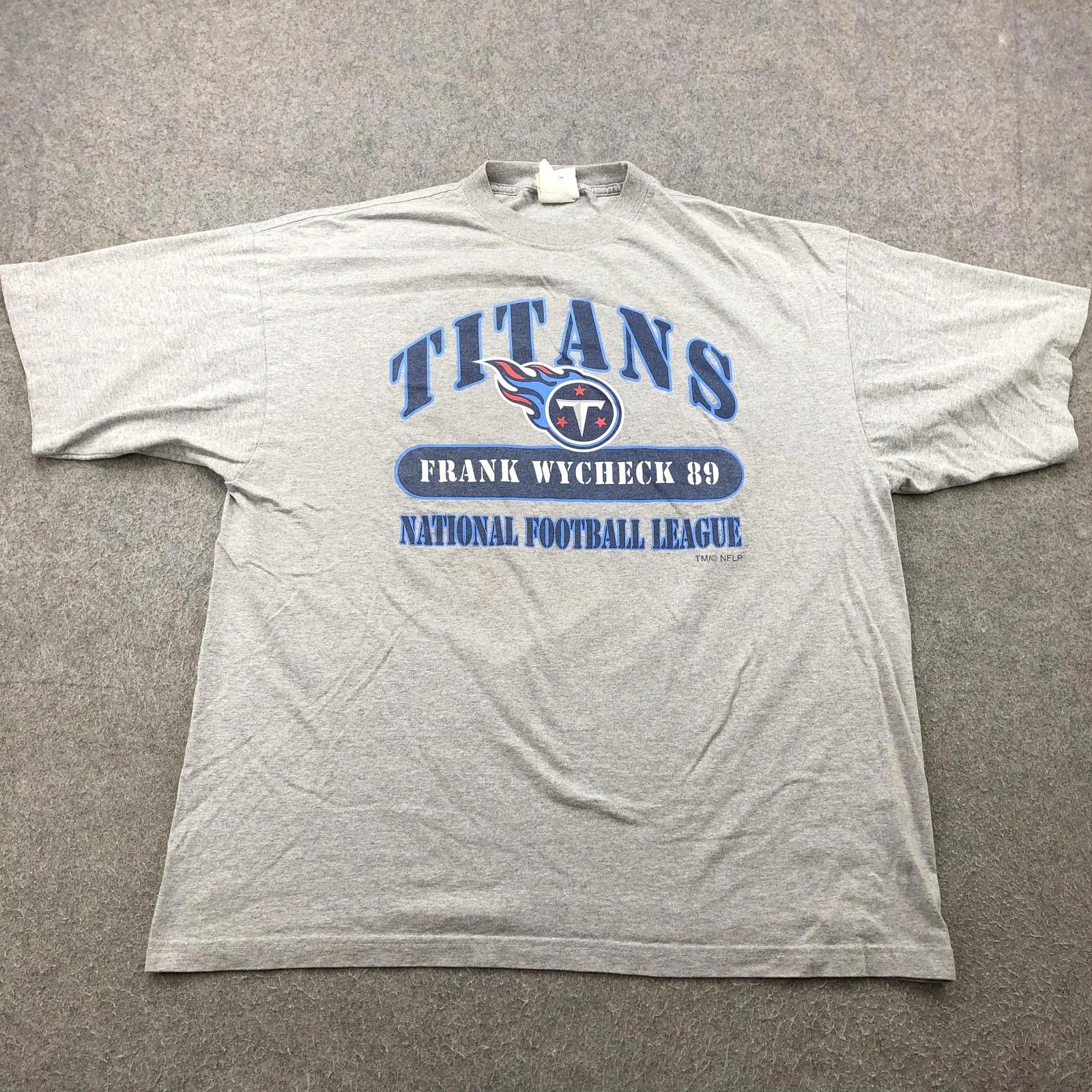 Vintage Tennessee Titans Shirt Mens XL NFL Football Frank Wycheck 89 90s Tee S