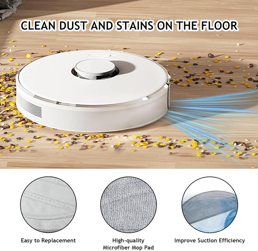 For Roborock S9 MaxV Ultra / Saros 10 / S90ver / A1460RR Robot Vacuum Accessorie Main Side Brushe Mop Cloth HEPA Filter Dust Bag