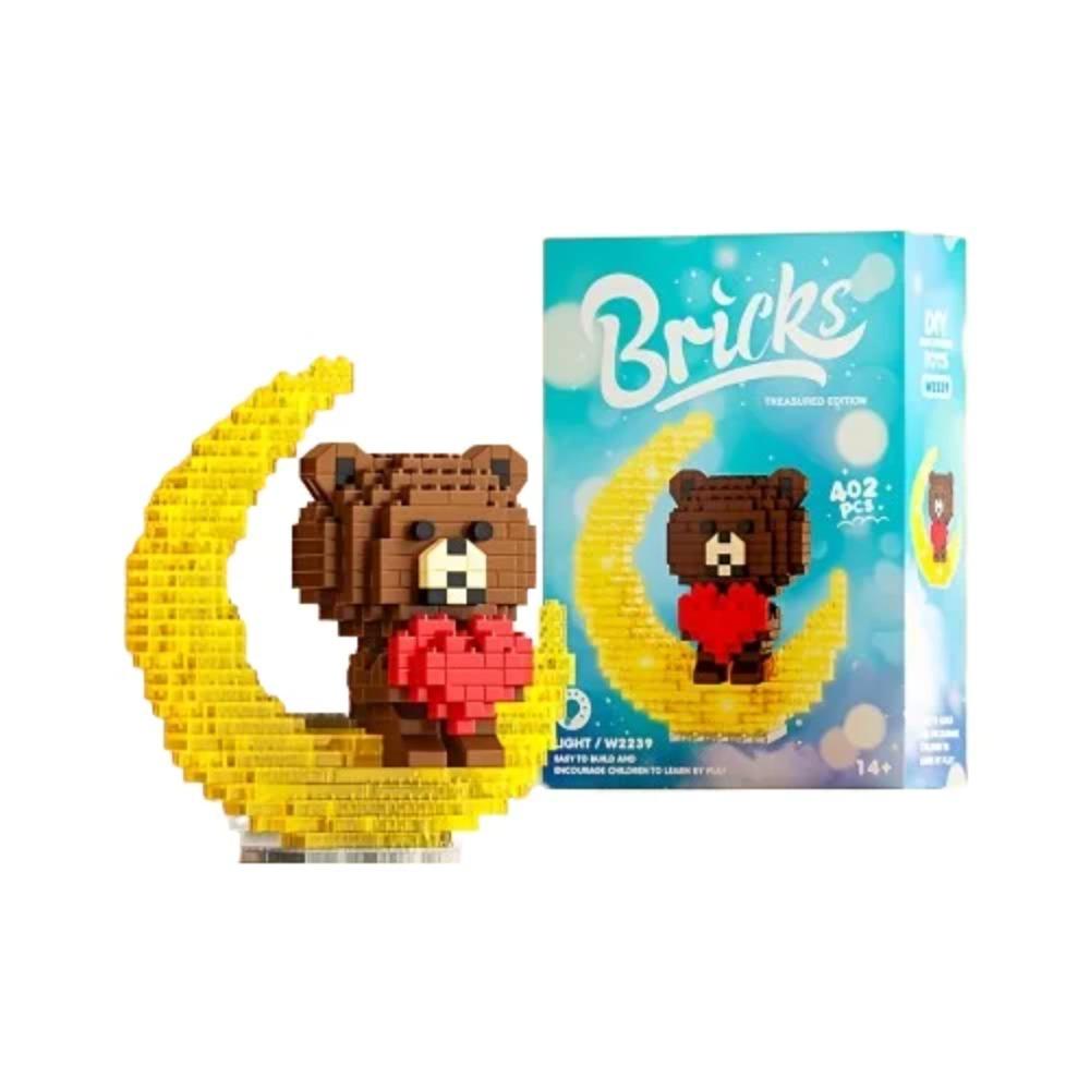 

Милые светящиеся строительные блоки в виде медвежат - Идеальный развивающий подарок на день рождения для друзей