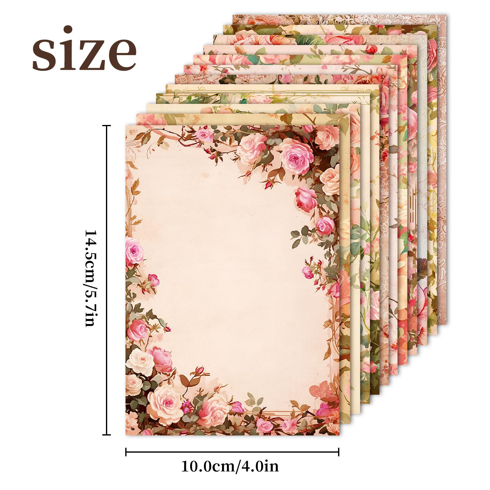 

12 Ароматных Цветочных Серий Материал Бумага Ретро Цветочный Фон Декоративный Коллажный Материал Детский DIY Ручной Аккаунт 14.7*11CM