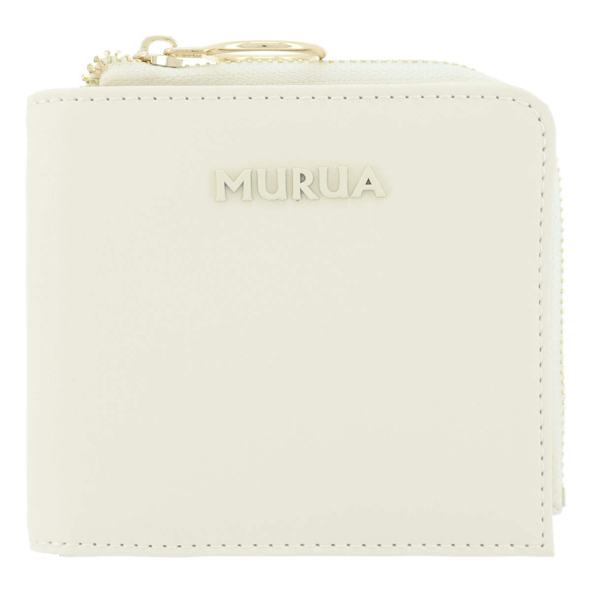 

Bifold Wallet Mini Wallet Compact Custom Model Ladies Simple Limited to Our Company Ivory [Murua] MR-W903 слонова кістка