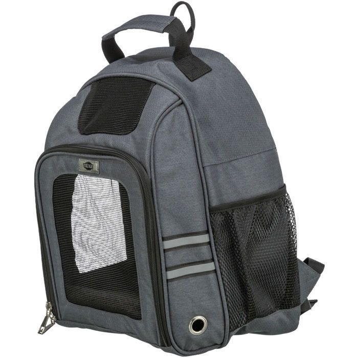 Sac À Dos Pour Chien - TRIXIE - Dan - Gris - Polyester - Taille Moyen