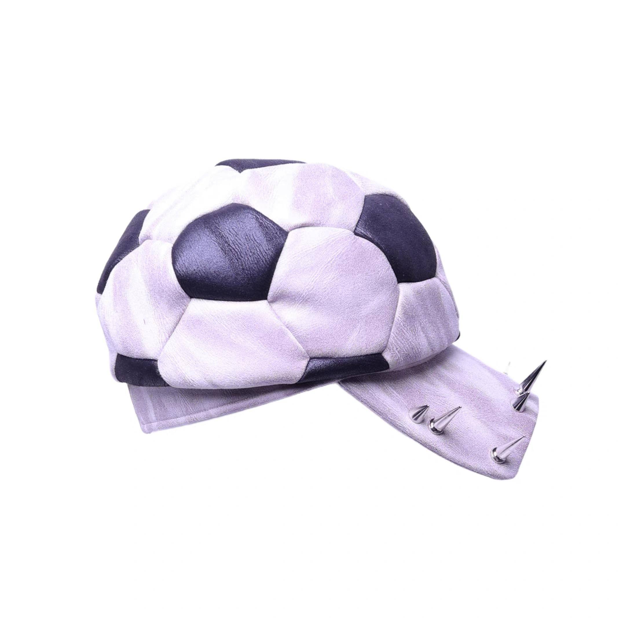 

Niche Style Deatchable Brim Rivet Punk Football Cap Man Woman Suede Fabric Hip Hop Vintage Baseball Cap Functional Y2K Hat Adjustable