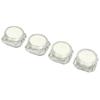 4Pcs Cream Jar Diamond Look Cosmetic Refillable Bottle Outdoor Travel Camping Plastic Compact Makeup Empty Container