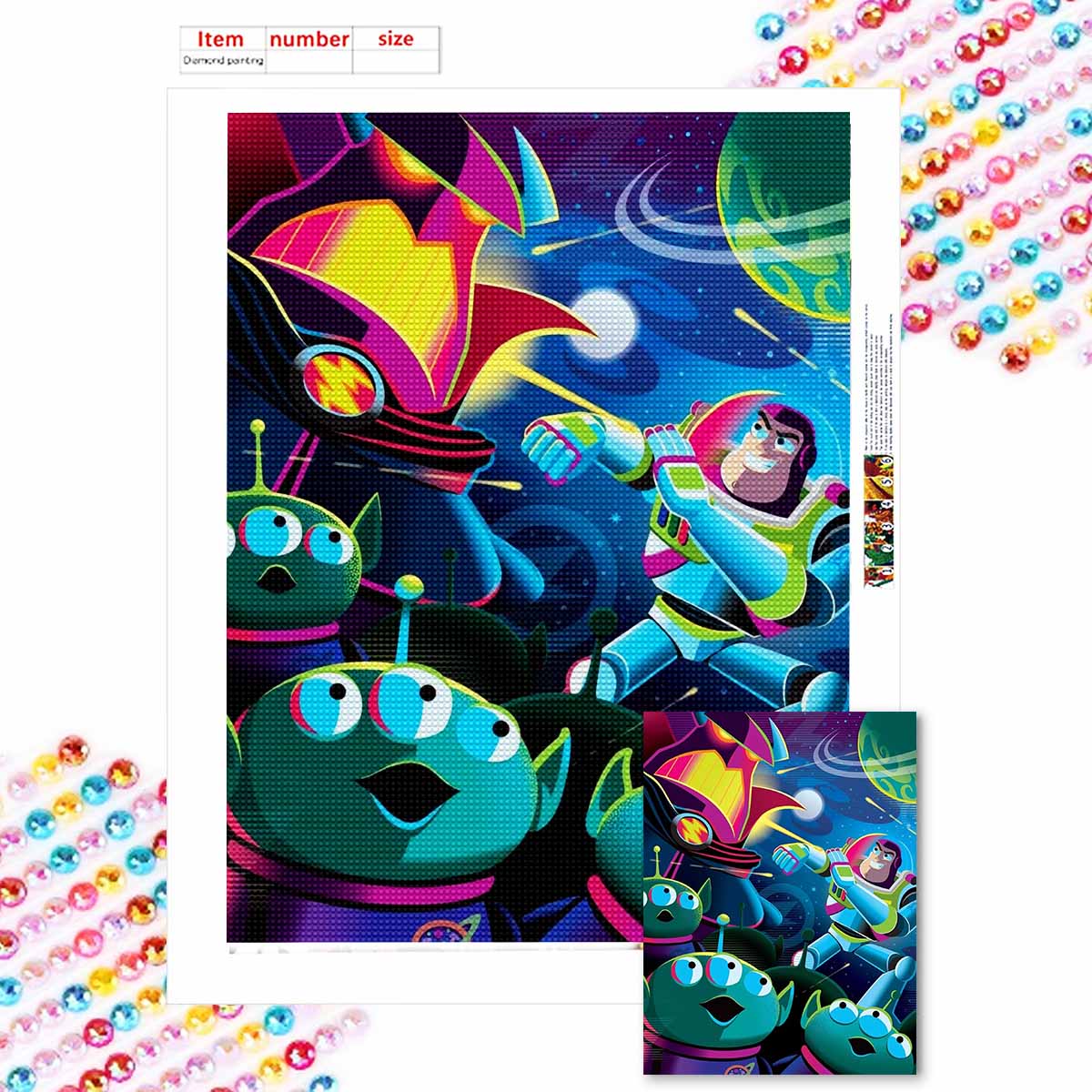 

DIY Diamond Painting A Fantastical World Cross Stitch Kit Mosaic Art Diamond Painting Full Circle Diamond Home Decoration Round 20x30cm