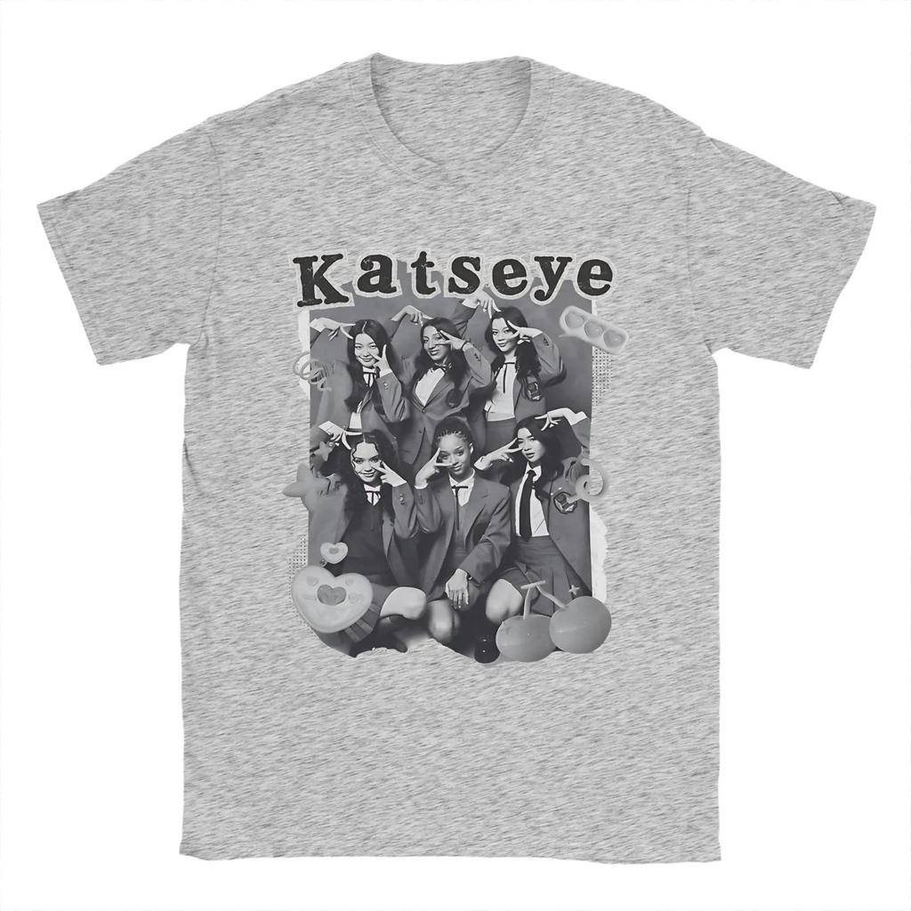 KATEYE KPop Girl Group Mens TShirt 100 Cotton Graphic Top Fashion Famous Band Comfortable Women And Men Tshirts