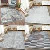 Living Line Pattern Room Carpet Anti Slip Sofa Coffee Table Bedroom Decoration