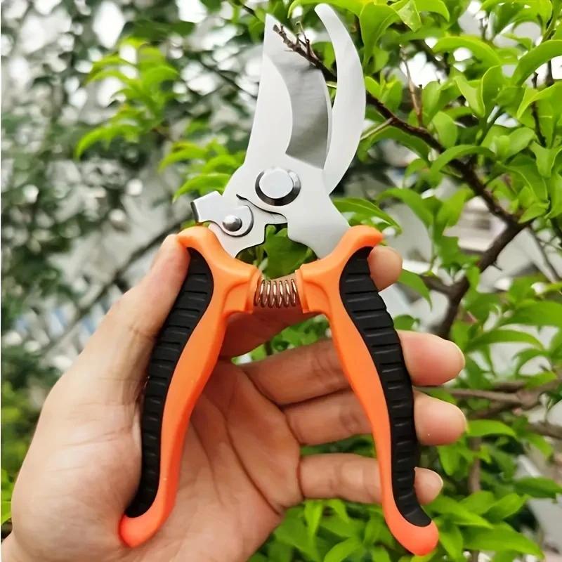 Tijeras de Jardinería Profesionales de Acero Inoxidable Podar Ramas Frutales Flores Herramientas de Poda para el Hogar Tijeras