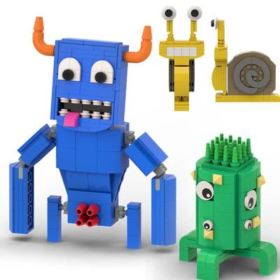 MOC Zahrada monster Banban Stavebnice Sada Stvoření Imaginativní Sestavení Kreslené Kostky, Sběratelská Pro Vánoční Dárek