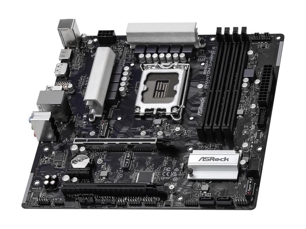 ASRock B660M PHANTOM GAMING Intel Micro-ATX 4-Sockel LGA1700/ B660/ DDR4/ SATA3&USB3.2/ M.2 Motherboard.