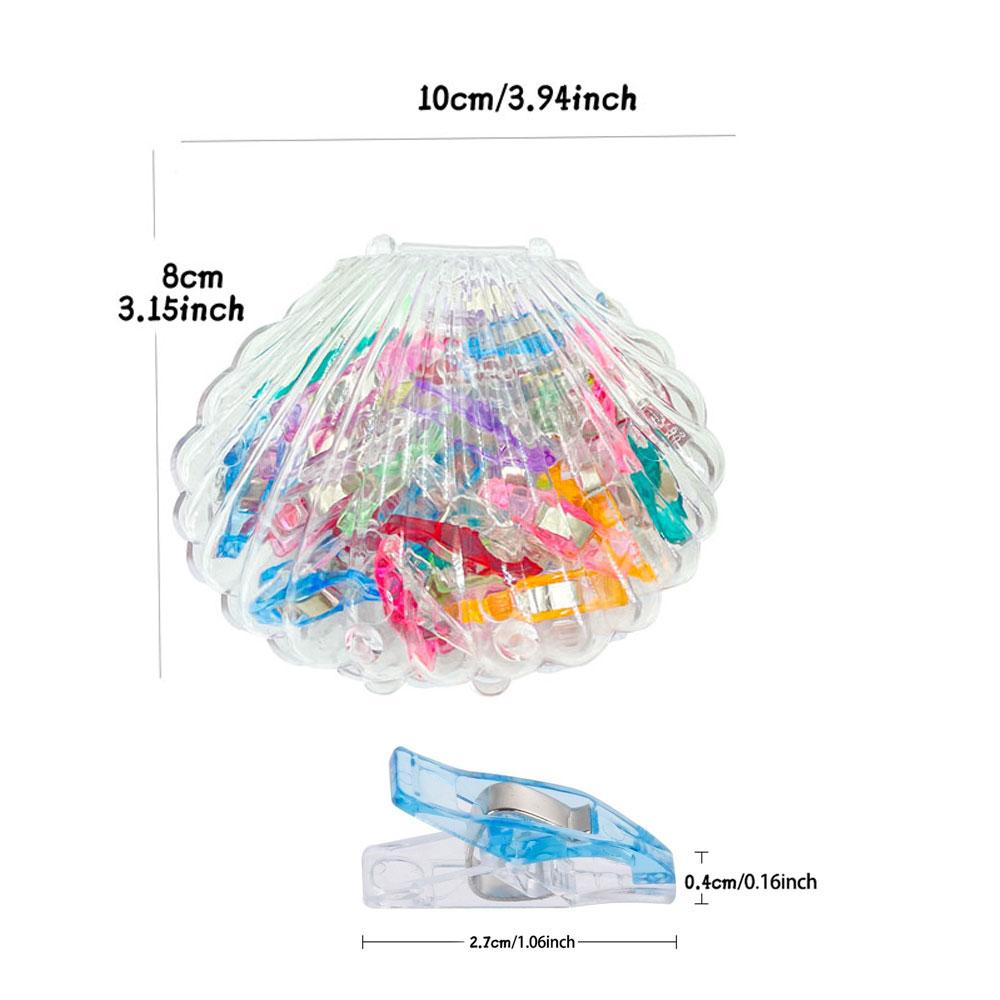 40pcs Color Clip Plastic Fixed Clips Clamps Sewing Craft Quilt Binding Clips (bagged/boxed)