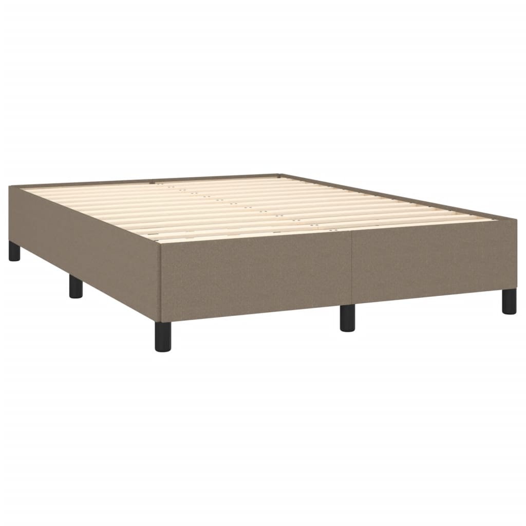 Vidaxl Bed Frame Without Mattress, Taupe, 140X190 Cm, Upholstered