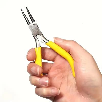 4.5-inch Red Needle Mouth Pliers, Mini Jewelry Pliers, Nail Pliers, DIY Handmade Model Pliers, Tools