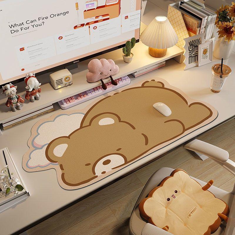 Extra Large Cute Cartoon Diatomaceous Earth Mouse Pad Desk Mat