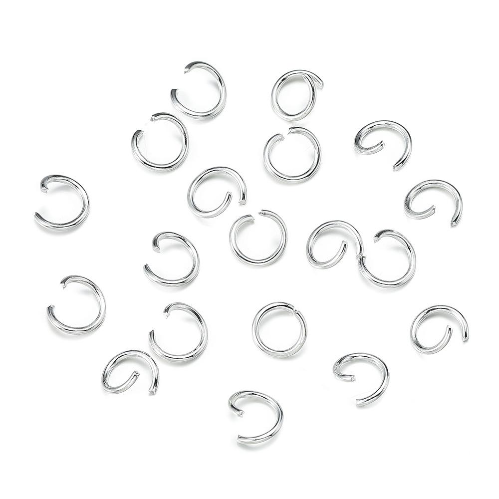 200Pcs/Lot Iron Open Jump Ring Connectors 4/5/6/8/10mm Dia Round Split Rings For DIY Jewelry Making Findings