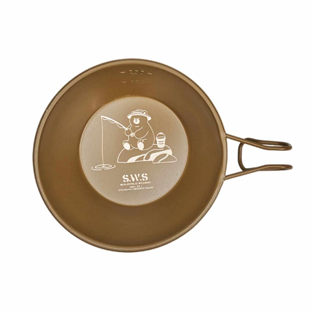 Foldable Handle Camping Sierra Cup with Handles Nesting Stainless Steel Soup Bowls 230ml for Hiking Backpacking Picnic Supplies