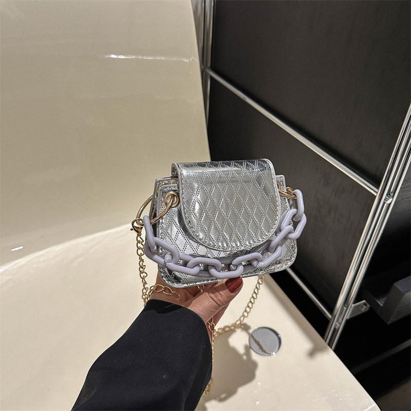 Chic Mini Bag With Quilted Design And Stylish Chain Strap For Everyday Use