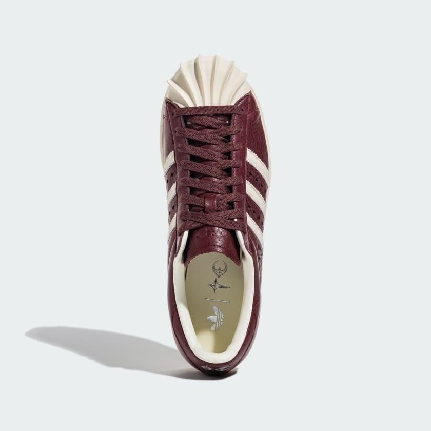JS1908 THUG CLUB A adidas Originals Superstar Vintage College Burgundy (Men's)