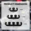 12PCS Spark Plug Wire Separator, Ignition Spark Plug Wire Holders for 7mm 8mm 8.5mm 8.8mm Wires, Black Engine Wire Loom (Black)