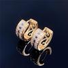 Cao Shi Punk Hip-Hop Zircon Earrings for Men and Women