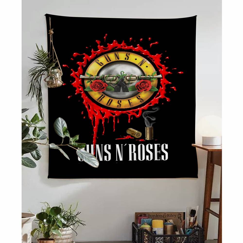 Cool Band GGuns N Roses Hanging Bohemian Tapestry Bohemian Wall Tapestries Mandala Kawaii Room Decor