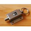 Durable 430 Stainless Steel Automatic Spring Latch Sliver Butterfly Shaped Door Barrel Bolt Ring-Pull Home
