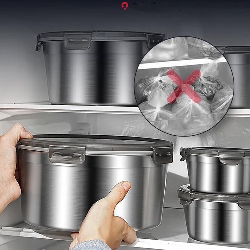 RuHan 304 Stainless Steel Round Food Container