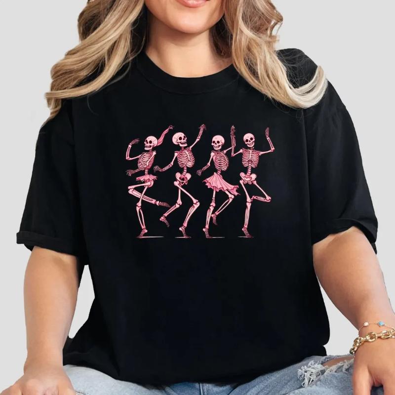 Maternity Halloween Shirt Pregnant Skeleton Baby Tee Ladies T-shirt Casual Short Sleeve Female Clothing Top Tee T-shirt