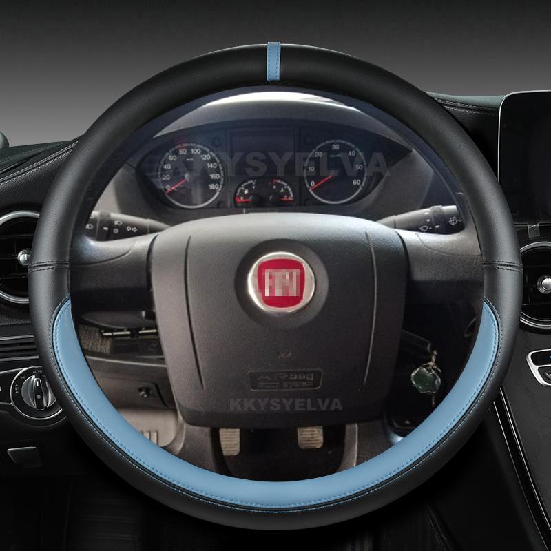 Pokrowiec na kierownicę samochodową ze skóry mikrofibry do Fiat Ducato Peugeot Boxer Citroen Jumper Relais Ram Promaster Akcesoria samochodowe