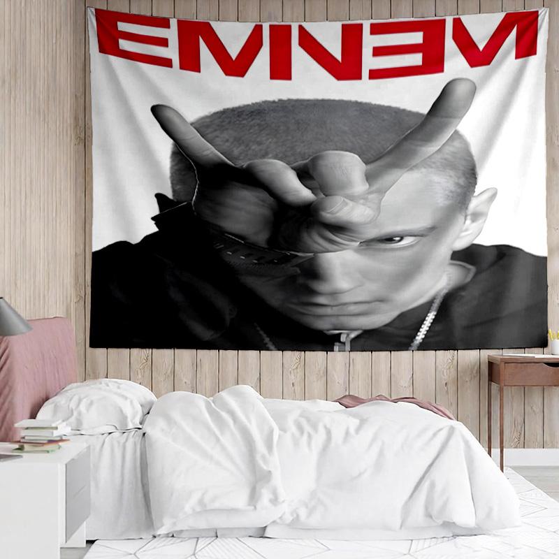 Eminem Tapestry for Bedroom Aesthetic Classroom Tapestries Wall Hanging for Living Room Dorm Office,Ideal Creative Gift