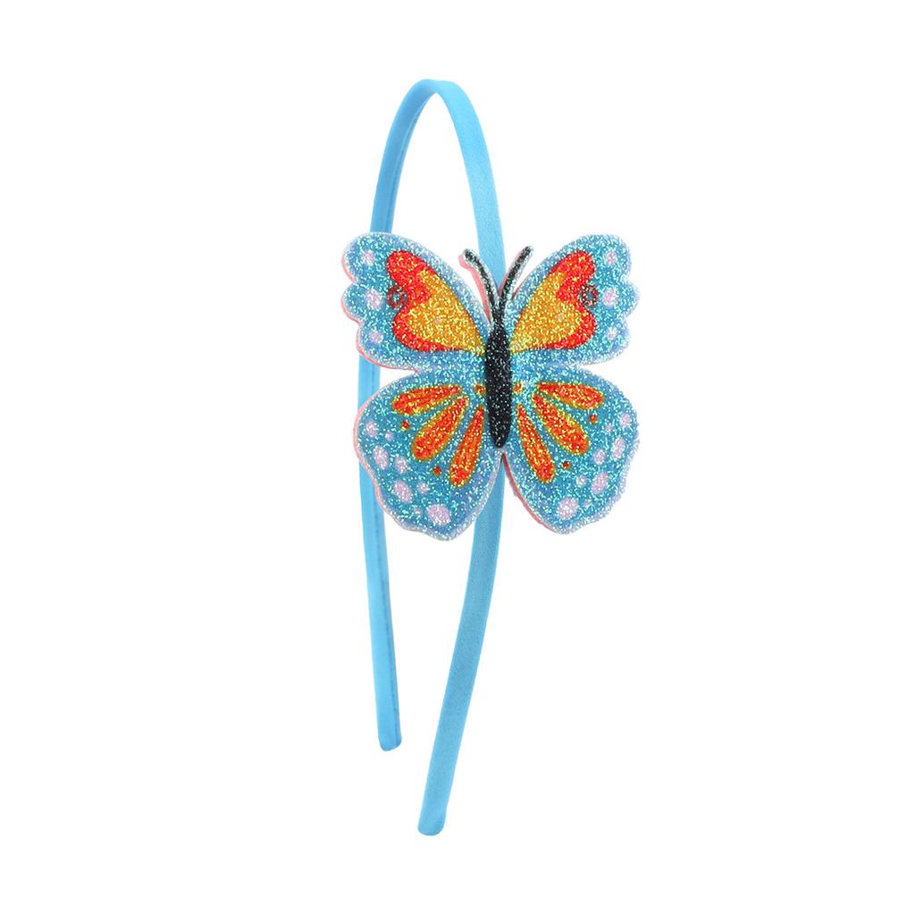1Pcs Children Cute Butterfly Cartoon Hairbands Headwears Girls Lovely Hair Hoop Sequin Headbands Kids Hair Accessories