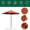 Outdoor Waterproof Umbrella Canopy Cover Hexagon Dustproof Cantilever Garden Banana Umbrella Shield Brown Sun Shelter