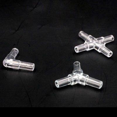 Sauerstoffpumpen-Luftschlauch-Anschluss, I/L/T/Y/X-Form, transparent, verdickt, Aquarium
