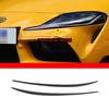 For Toyota Supra 19-24 Headlight Bottom Light Eyebrow Trim Strip Carbon Fiber
