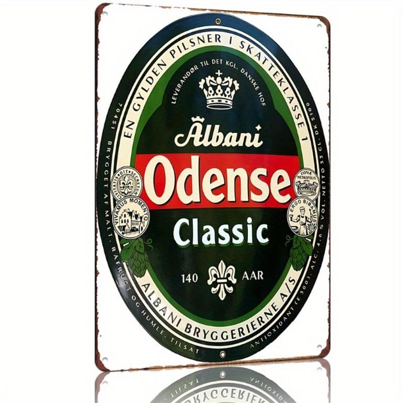 Vintage Beer Metal Sign, New Year Pub Decor Plaque