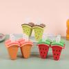 Ice Cream Mold With Cover Watermelon Shape Mold Diy Homemade Ice Popsicle Mould Frozen Juice Milk Kitchen Ice Cream Make Tools
