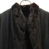 Reversible Fur Coat Dark Brown Women Used