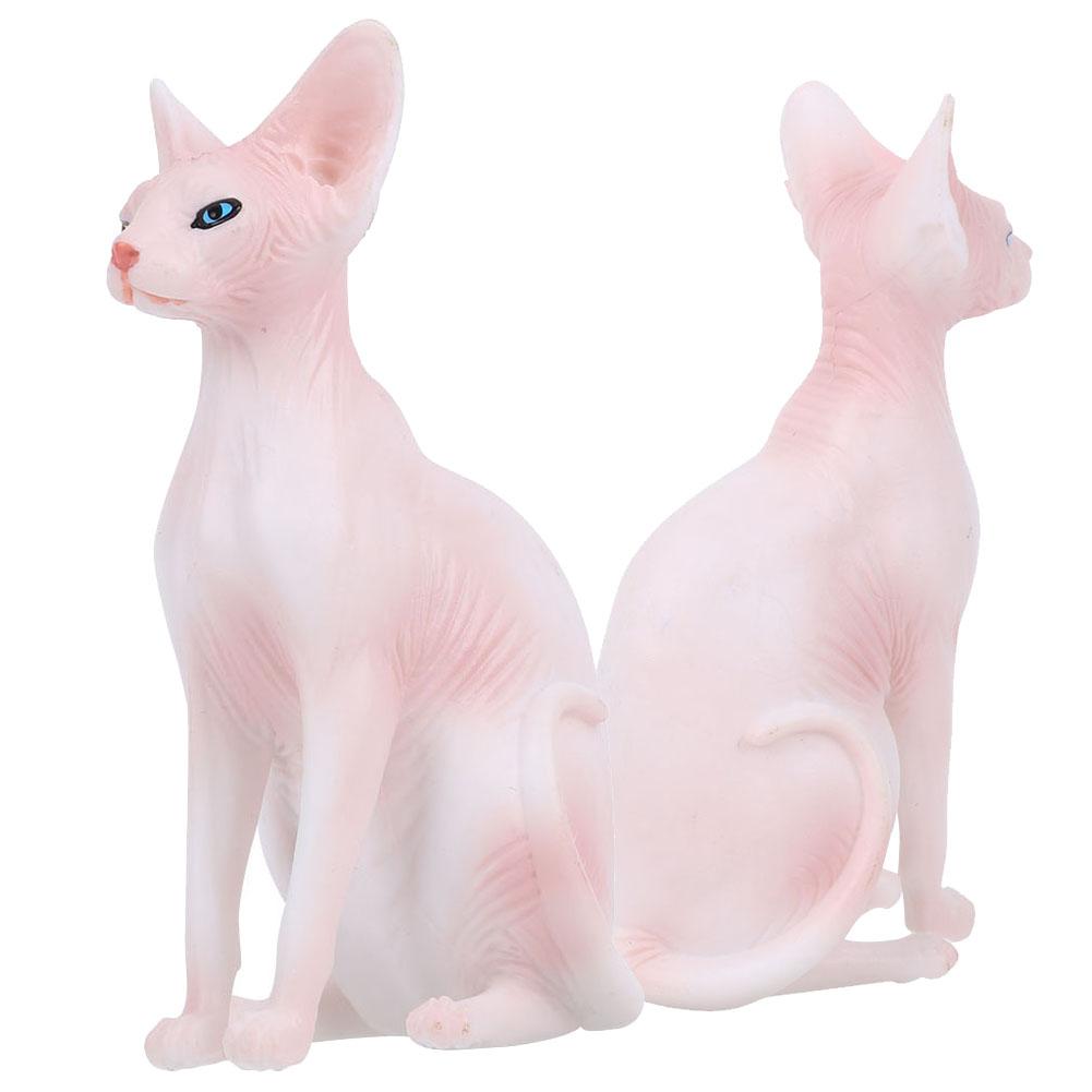 Simulation Hairless Cat Model Home Ornaments Desktop Decoration Kid Children ToyPL127?1562