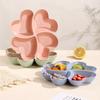Wheat Straw Creative Lucky Grass Fruit Plate Home Living Room Desktop Grid Candy Box Fruit Snacks Dried Fruit Plate