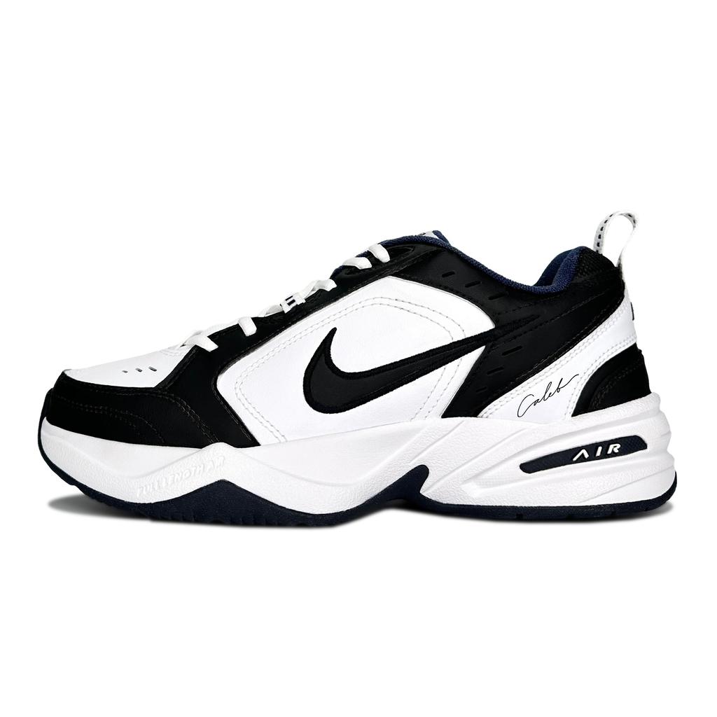 Nike Air Monarch 4 White Navy Black White Low top Chunky Sneakers Unisex 415445-102(Team771-)