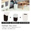 ASVEL Trash Can with Concealed Simple Made in for Living ASVEL Bag, 6.6L, Rectangular, Lidless, Design, 20.2cm Wide, Japan, Double-Walled, Room,