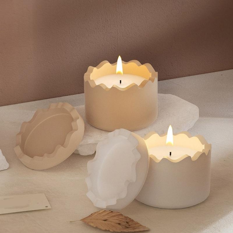 Versatile Candle Cup Silicone Mold Versatile Silicone Molding Set for Homemade Resin Ornament and Candle Holders
